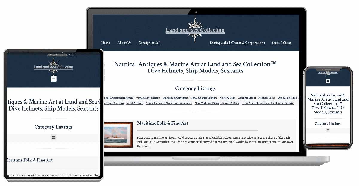 Land and Sea Collection®, nautical, maritime antques
